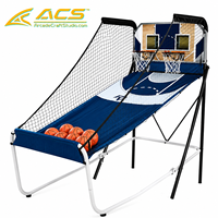 Machine de jeu de basket électronique pliable ACS, fabriquée en usine, avec lumières clignotantes, alimentée par batterie, en anglais