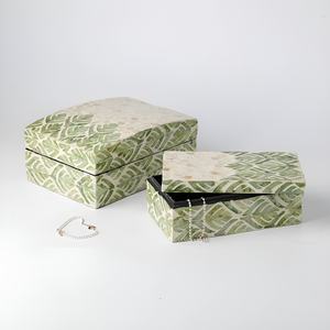 <b>Mother</b> of Pearls Container Box for <b>Earrings</b> Rings Storage Handmade Wholesale Wood Ring Jewelry Boxes - Product Image 6