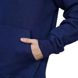 US Local Stock <b>Navy</b> blue Hoodie for <b>Men</b> Cotton <b>Fleece</b> Pullover Hoody Casual Fit Streetwear Ready to Ship No Tariff Fast Delivery - Product Image 2