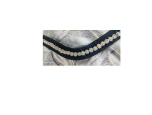 Banda de cejas ecuestre de forma curva de cuero de diseñador de alta calidad, deportes de carreras personalizados, equitación de cristal decorada al mejor precio - Product Image 3