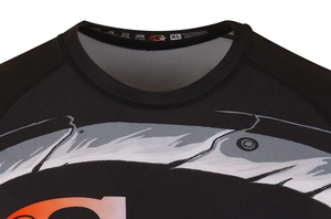 Camisa de compresión para hombres y mujeres, camisa de protección contra sarpullido de alta calidad, con impresión por sublimación, NO GI BJJ - Product Image 3