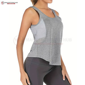 Logotipo personalizado de algodón para mujeres Muscle Gym Running Stringer Mujeres Tank Tops Culturismo Fitness Mujeres Tank Tops - Product Image 6