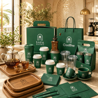 AT PACK Nouveautés : Série de contenants alimentaires personnalisables avec logo – Gobelets à café en papier à double paroi pour boissons chaudes, thé au lait, bubble tea à emporter