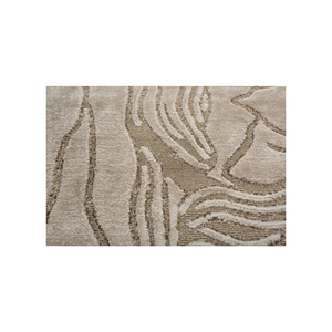 Alfombra de Seda de Bambú Anudada a Mano Aibz-1027, Diseño Floral Rectangular, Color Marfil Azalea, para Sala de Estar o Dormitorio, 4m, Viscosa y Poliéster, Hecha a Mano - Product Image 2