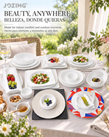 Assiettes en Céramique Blanches de Grossiste d'Usine par Ton, Services de Table en Porcelaine pour Hôtels et Restaurants