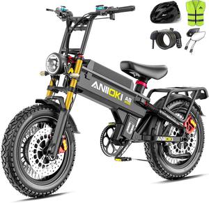 Vélo électrique original neuf 5600W à double moteur, vélo électrique 2025 A8 PRO MAX, 45 MPH 60V 70/80Ah, vélo électrique haut de gamme - Product Image 1