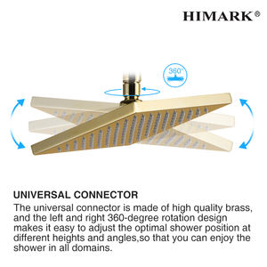 HIMARK Baño PVD Oro Latón Ducha Grifo Conjunto Mezclador <span class=keywords><strong>griferia</strong></span> - Product Image 4