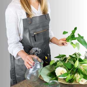Luxury Genuine <b>Leather</b> Unisex <b>Apron</b> for BBQ Kitchen Carpentry Use with Customizable Color Logo & Size OEM/ODM Available - Product Image 5