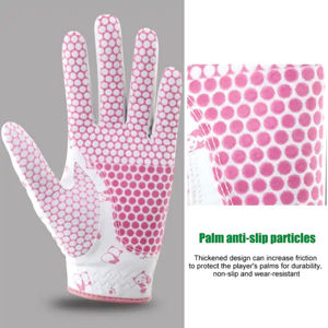 Gants de golf en cuir véritable respirant sur mesure OEM pour femmes, poignées, marque privée, vente en gros pour le sport - Product Image 5
