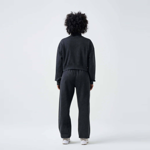 เสื้อสเวตเตอร์คอกลมผ้าเฟรนช์เทอร์รี่สำหรับสตรีชุดใส่อยู่บ้านสองชิ้นสวมใส่สบายเหมาะสำหรับชุดลำลองและพักผ่อน - Product Image 6