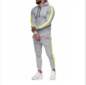 Custom Men's 100% Cotton Drawstring Tracksuit Eco-Friendly Maternity Plus Size Sports Streetwear <b>Jogger</b> Training Set for Winter - Product Image 2