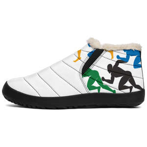 Chaussures de course d'hiver pour hommes avec empeigne synthétique colorée pour des aventures hivernales ! - Product Image 1