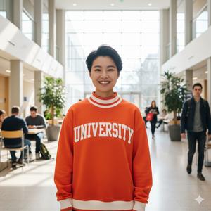 Sudadera Personalizada con Logotipo al por Mayor de Alta Calidad para Mujer, Talla Grande, Poliéster/Algodón, Letras Griegas, Cuello Alto - Product Image 1