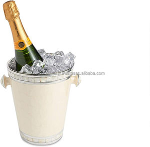 Customization Modernist Stainless Steel <b>Beer</b> Bucket, Champagne Chiller or Wine Cooler Bar ware Utensils And Decor - Product Image 5