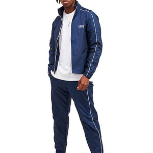 Vente en gros de survêtements d'entraînement de jogging en nylon pour hommes logo personnalisé jogging à fermeture éclair ensemble de survêtements 2 pièces pour hommes - Product Image 2