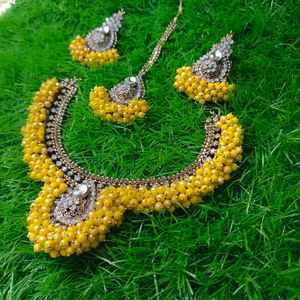 Ensemble de bijoux de style pakistanais et indien traditionnel, fabriqué à la main, de bonne qualité, prix d'usine, vente chaude, ensembles de bijoux de mariage pour femmes - Product Image 5