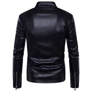 Veste en cuir pour homme sur mesure en gros, design personnalisé, vente chaude, haute qualité, légère, veste en cuir pour homme 2026 - Product Image 6