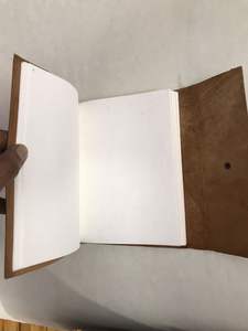 Diario con solapa de cuero de búfalo hecho a mano de estilo clásico con papel de algodón para escribir para regalar cuaderno hecho a mano - Product Image 3