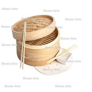 Dernier design de cuiseur vapeur en bambou rond, taille personnalisée, boîte à dim sum du fabricant en Inde - Product Image 4