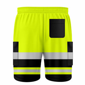 Pantalones Cortos de Trabajo para Hombre, Ropa de Trabajo de Alta Visibilidad con Reflectantes para Construcción - Product Image 6