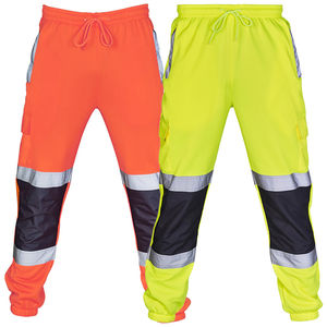 Nouvelle arrivée pantalons de sécurité Construction haute visibilité réflecteur de travail vêtements sécurité 100% coton pantalons de travail de sécurité réfléchissants - Product Image 3