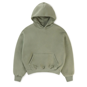 Sweatshirts à col rond personnalisés et lourds Streetwear Hoodie Oversized Fit Discharge Printing Sweatshirts à capuche Fournisseur - Product Image 1