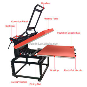 เครื่องรีดร้อนแบบซับลิเมชั่นขนาดใหญ่รุ่นใหม่ 80 x 100 ซม. ใช้งานง่าย แบบแมนนวล สำหรับเสื้อผ้า ใช้ไฟ AC 220V - Product Image 2