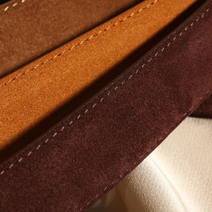 Ceinture décontractée en cuir véritable pour hommes à carreaux transfrontaliers avec boucle automatique Ceinture polyvalente en cuir de vachette - Product Image 4