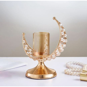 New Attractive Design Decorative <b>Candle</b> Holder Made of Metal <b>Crystal</b> <b>Candle</b> Holder and Stand Eid Traditional <b>Candle</b> Stand - Product Image 1