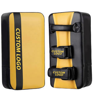 Black Golden Color PVC/Leather Boxing Kick <b>Shield</b>-Fully Customized Impact Resistant Wholesale Rate for Boxing/MMA Training - Product Image 1