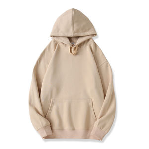 เสื้อฮู้ดแบบสวมศีรษะสำหรับผู้ชายเสื้อฮู้ดผ้าคอตตอนปักสีล้วนสำหรับฤดูหนาวผลิตตาม100% - Product Image 6