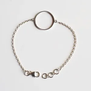 3x3 MM à 30x30 MM Forme Ronde Gemstone Bezel Cup Blank Setting Bracelet Collet Blank Collet Bracelet 7 "Inch 925 Silver Chain - Product Image 4