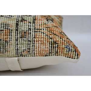 Luxury 12x12 Beige Kantha Patchwork Wool Pillow Woven <b>Vintage</b> Embroidered Print Pattern Fluffy <b>Bedding</b> for Sofa and Floor Use - Product Image 4