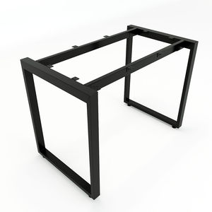 Pieds de table rectangulaires en fer HCRT001, 100x60cm, style industriel, assemblage requis - Product Image 1
