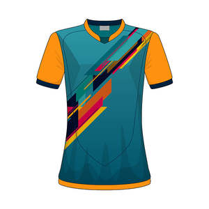 T-shirt de sport pour homme Sublimation Anti-UV Écologique Respirant 100% Polyester Tricoté Coupe régulière Anti-rétrécissement Style été - Product Image 1