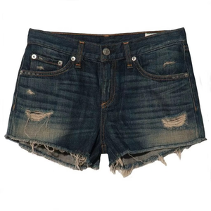 Wholesale Low MOQ Custom Made Plain Dyed Solid Casual <b>Jeans</b> Shorts for <b>Men</b> Custom Logo Latest Design 100% Polyester - Product Image 5