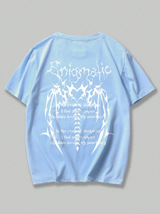 Service OEM, t-shirts personnalisés avec logo, t-shirts de haute qualité, personnalisez votre design, couleur unie, impression sérigraphique, t-shirt homme - Product Image 2