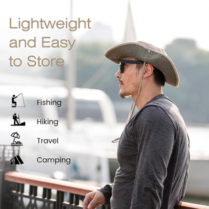 Sombreros de cubo personalizados de verano, ropa de calle con bordado de impresión de logotipo, protección solar para exteriores, moda, proveedor de fábrica OEM - Product Image 5