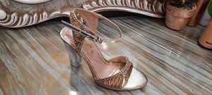 Verano venta al por mayor de moda de lujo personalizado señoras Sexy punta abierta tacones altos Sandalias Zapatos para mujeres recién llegados tacón - Product Image 3