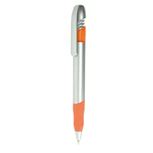 Bolígrafo de punta redonda de goma personalizado con el logo de Mel, artículos promocionales - Product Image 2