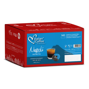 140 capsules de café italien Napoli Ristretto compatibles avec Lavazza A Modo Mio* - Product Image 1