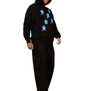 Ensemble de survêtement d'hiver léger pour homme au meilleur prix, 100% coton, uni, séchage rapide, vêtements de rue avec col à capuche, design OEM personnalisé - Product Image 2