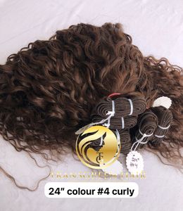 วิกผมมนุษย์คลื่นน้ำ24 "#4สีส่งตรงจากอินเดีย - Product Image 2
