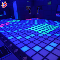 Projecteur de sol LED interactif avec grille de détection de mouvement pour machine de jeu Super Cube Pixel immersive pour sports en intérieur