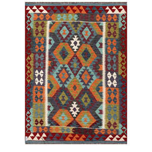 Maimana Afghanistan Kilim <b>Rug</b> 209 X 152 cm <b>Area</b> <b>Rug</b> <b>Set</b> - Product Image 1