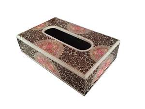 กล่องใส่กระดาษทิชชูไม้พิมพ์ลาย งานแฮนด์เมด สำหรับใช้ในบ้าน สำนักงาน รถยนต์ และการเดินทาง ราคาประหยัด ดีไซน์พรีเมียม - Product Image 2