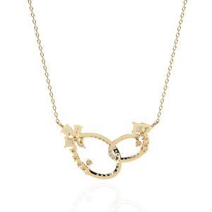 "18k Gold Diamond <b>Necklace</b> for Ladies Lab Grown Elegant & Dazzling" - Product Image 6