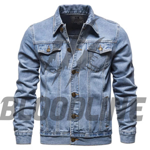 Women's Denim <b>Trucker</b> <b>Jacket</b> Full Sleeve Solid Black Button Collar Button Closure Washed Cotton Winter Coat Breathable - Product Image 4