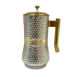 Putrika traditionnel en laiton Lota Kalash Sombu Theertha carafe pour Karwachauth Diwali Mandir mariage-bouteilles d'eau - Product Image 3