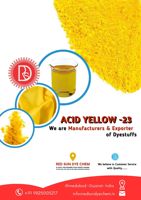 Colorant jaune acide 23 (C.I.) Non. 19140) FD&C Jaune-5 Haute Qualité pour Textile et Alimentation par un Fabricant et Exportateur Indien